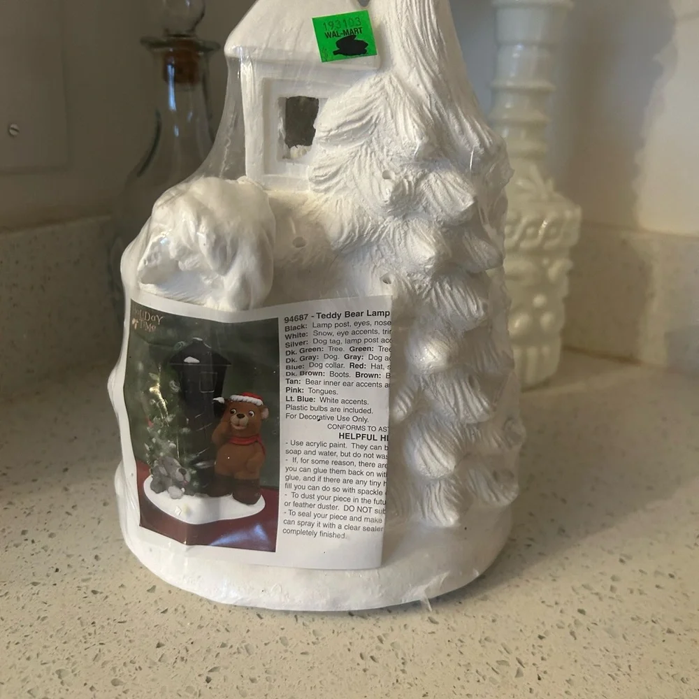 Unpainted Ceramic Bisque Christmas Tree Decoration